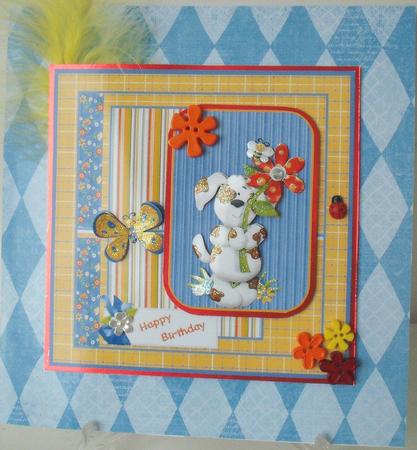 Finneys Garden Card with Decoupage by Michelle Sharpe