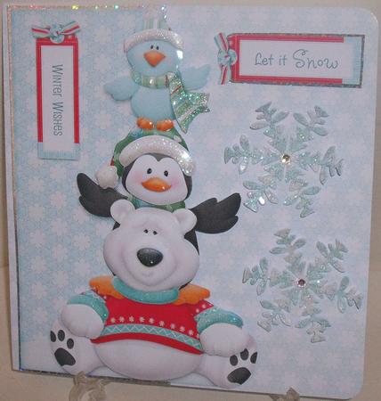 Winter Wishes Shaped Fold Card Kit by Michelle Sharpe