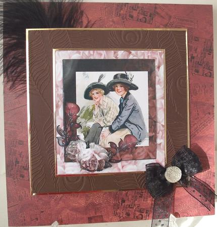 Sisters Vintage Portrait with Layers by Michelle Sharpe