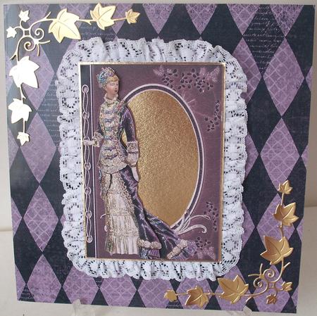 Victorian Lady in Violet Fashion Reflections by Michelle Sharpe