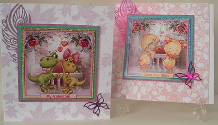 Collection of 6 Mini Toppers - Romance by Michelle Sharpe