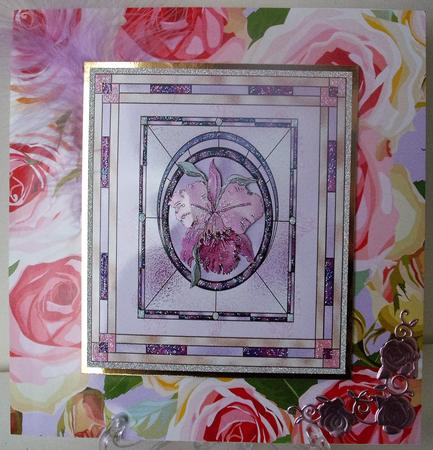 Stained Glass Orchid by Michelle Sharpe