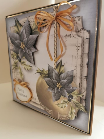Golden Christmas Bauble - Pewter by Cher Blundell 