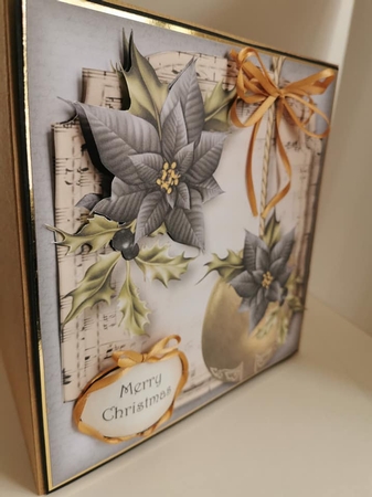 Golden Christmas Bauble - Pewter by Cher Blundell 