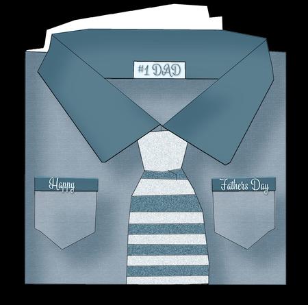 Fathers Day Shirt Card by Cherie Courtney
