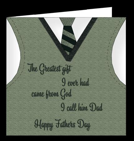Fathers Day Vest Card by Cherie Courtney