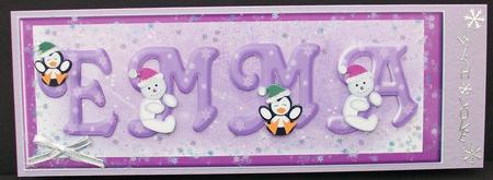 Emma Personalised Christmas Large Dl by Cheryl French