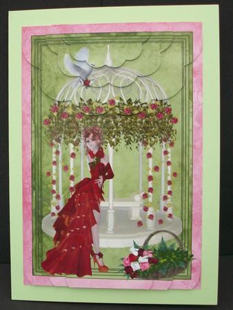 Romantic Gazebo Top and Bottom Scalloped Stacker by Cheryl French