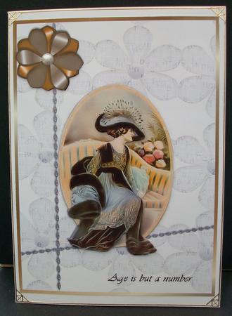 Age is But a Number Vintage Lady by Cheryl French
