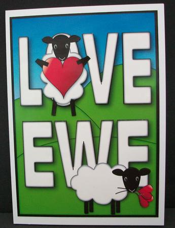 Love Ewe Decoupage by Cheryl French