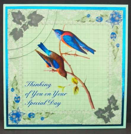 Blue Birds Corner Stacker by Cheryl French
