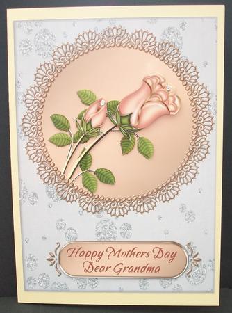 Peach Roses - Mothers Day by Cheryl French
