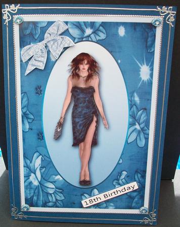 Little Dress Card Front by Cheryl French