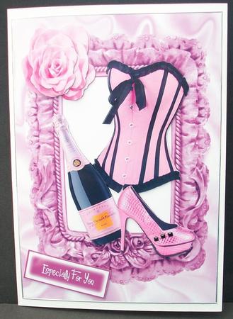 Gorgeous Pink Basque, Pink Champagne by Cheryl French