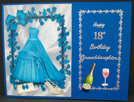 Elegant Ladies Gown in Flower Frame by Cheryl French