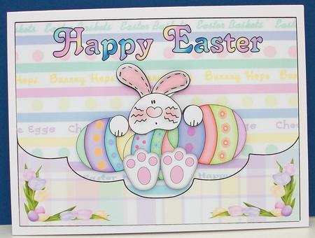 Easter Bunny with Eggs by Cheryl French