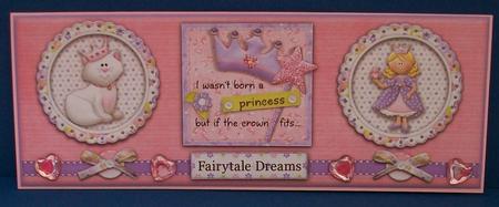 I Was'nt Born a Princess But Dl Card Front by Cheryl French