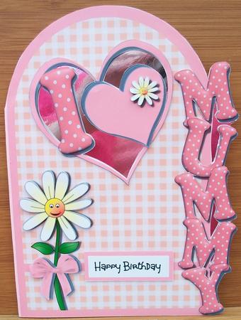 I Love Mummy Over the Side with Decoupage by Cheryl French