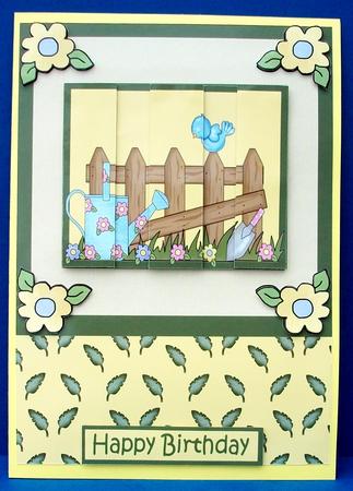 Country Garden Stacker Card Front by Cheryl French