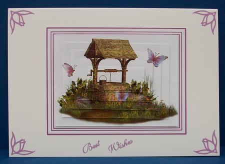Ye Olde Wishing Well Pyramid Topper by Cheryl French