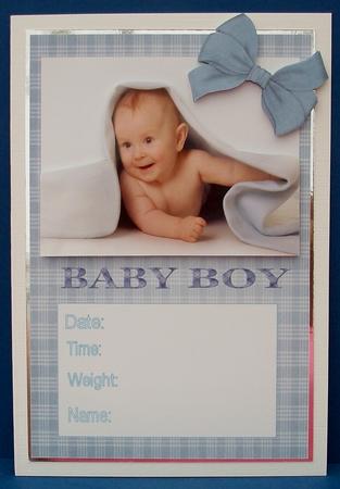 Baby Boy Birth Announcement by Cheryl French