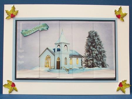 Side Stacker Christmas Church by Cheryl French