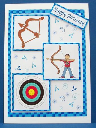 Archery- Three Squares by Cheryl French