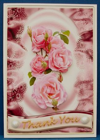 Lacey & Rose Floral Topper with 3D by Cheryl French