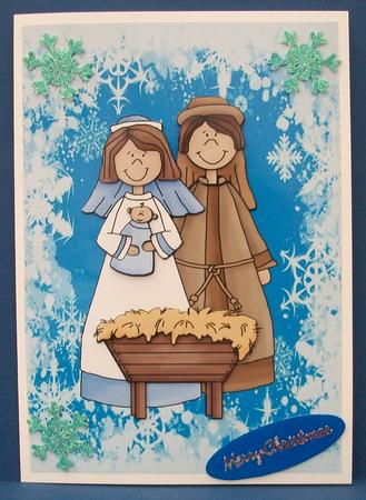 Cute Christmas Nativity Scene by Cheryl French