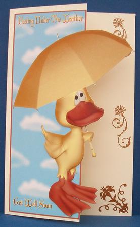 Feeling Under the Weather Large Dl with Decoupage by Cheryl French