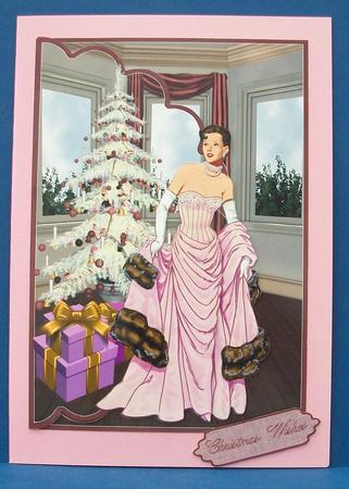 Posh Chistmas Envelope Card by Cheryl French