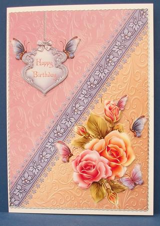 Pastel Roses and Butterflies with Decoupage by Cheryl French