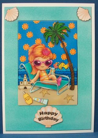 On the Beach by Cheryl French