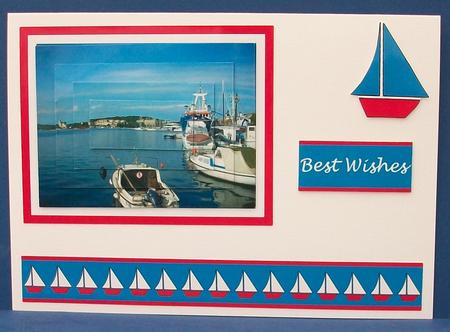 Boats (red Border) - Pyramage by Cheryl French