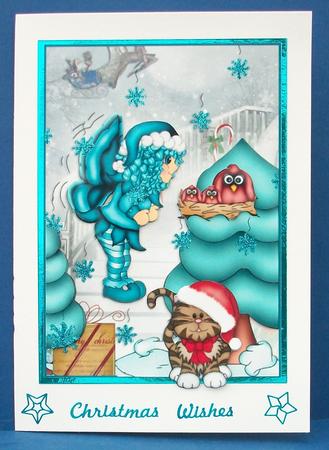 Grand Staircase Winter Fairy 5x7 by Cheryl French