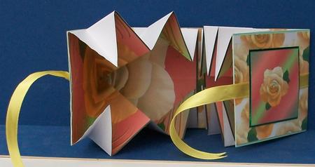 Exploding Card - Yellow Rose by Cheryl French