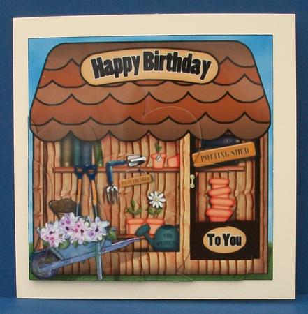 The Little Potting Shed Shell Edged Corner Side Stacker by Cheryl French