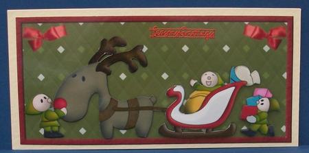 Santa's Elves and Rudolf by Cheryl French