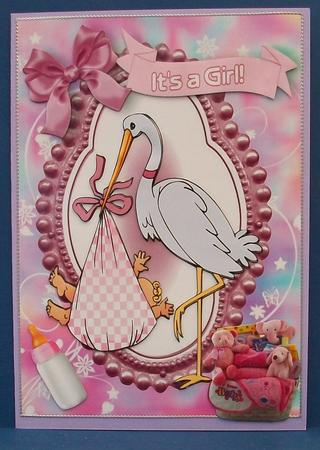Special Delivery Sweet Baby Girl by Cheryl French
