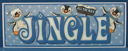 Jingle All the Way Dl Card Front with Step by Step by Cheryl French