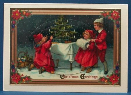 Christmas Greetings Pyramid Topper by Cheryl French