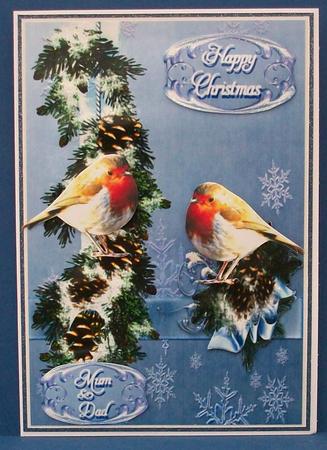 Two Robins by Cheryl French