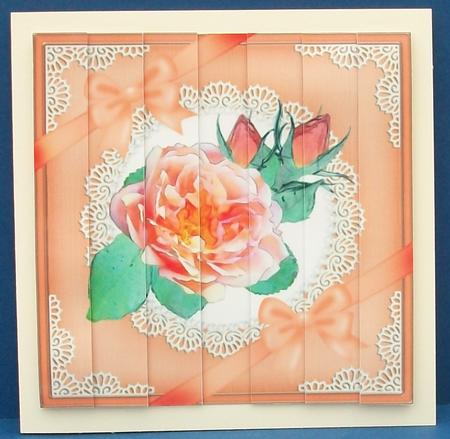 Rose and Lace Side Stacker Topper by Cheryl French