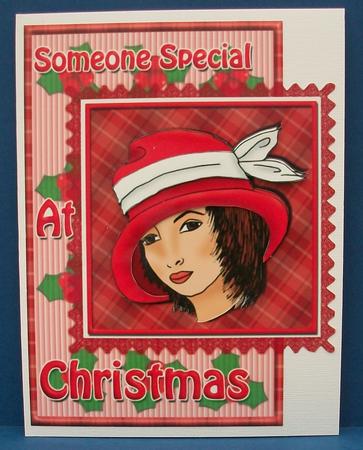 Lady in a Red Hat by Cheryl French