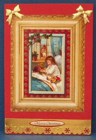 Santa Was Here! - Gold Framed by Cheryl French