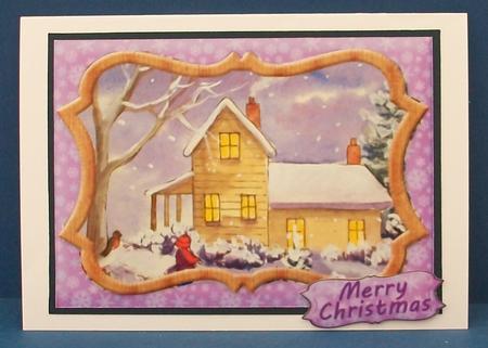 Home for Christmas 5x7 by Cheryl French