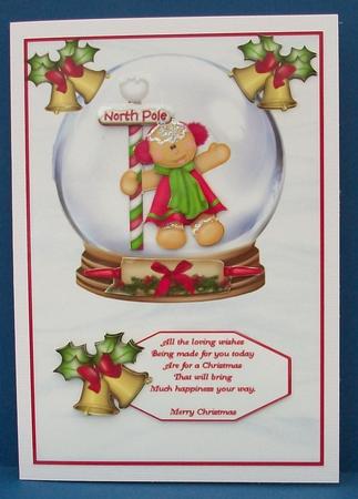 North Pole Globe by Cheryl French