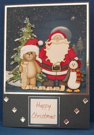 Santa is Checking His List by Cheryl French