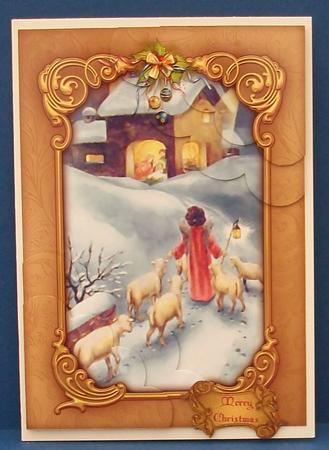 Vintage Nativity Scene Duo Corner Stacker by Cheryl French