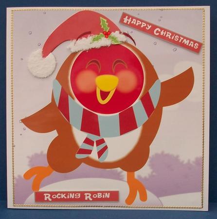 Rocking Robin 8x8 Quick Card by Cheryl French